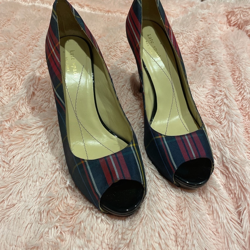 Kate spade plaid heel
